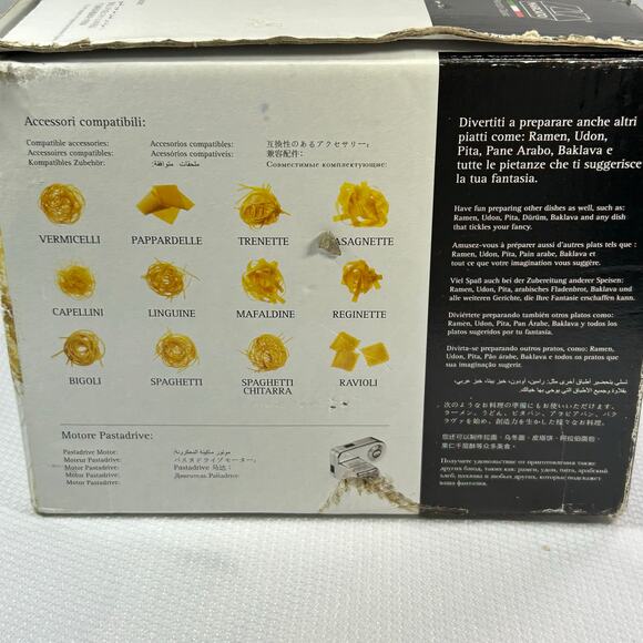 Marcato Atlas 150 Manual Pasta Maker Machine for Lasagna Fettuccine Tagliolini - Picture 10 of 10